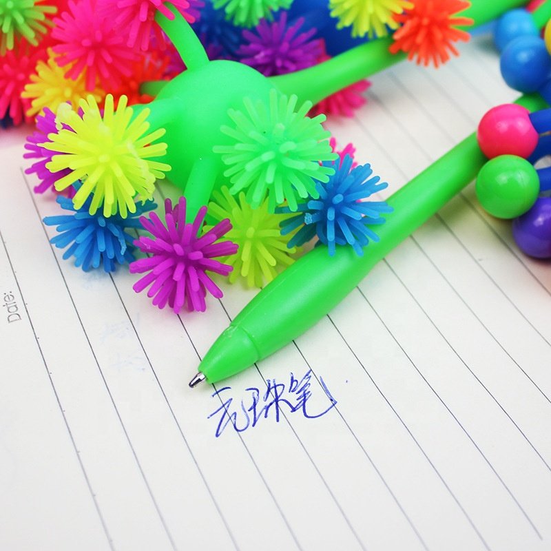 Kawaii Pen With Silicone Sea Urchin Pen Ballpoint Pen For School Supplies Stationery
