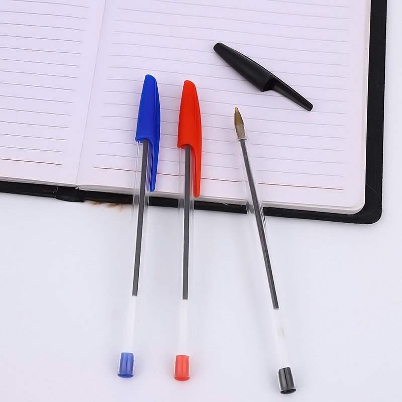 50pcs/box Wholesale Promotional Customizable Cute Cartoon Shape Stationery Multi Colors Plastic Ballpoint Pen