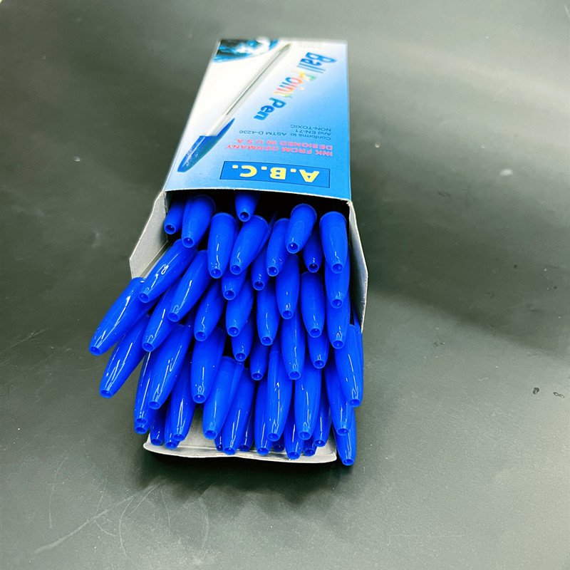 50pcs/box Wholesale Promotional Customizable Cute Cartoon Shape Stationery Multi Colors Plastic Ballpoint Pen