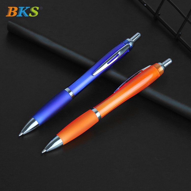 BKS Best selling gift cheap plastic promotional ballpoint pen wholesale ball pens with custom logo print