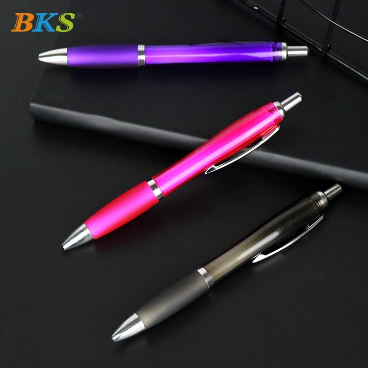 BKS Best selling gift cheap plastic promotional ballpoint pen wholesale ball pens with custom logo print