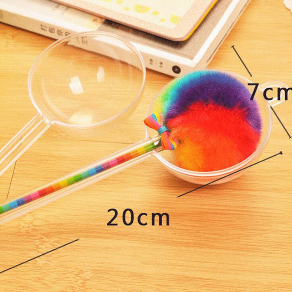 wholesale New design cute feather ballpoint pen with fuzzy ball