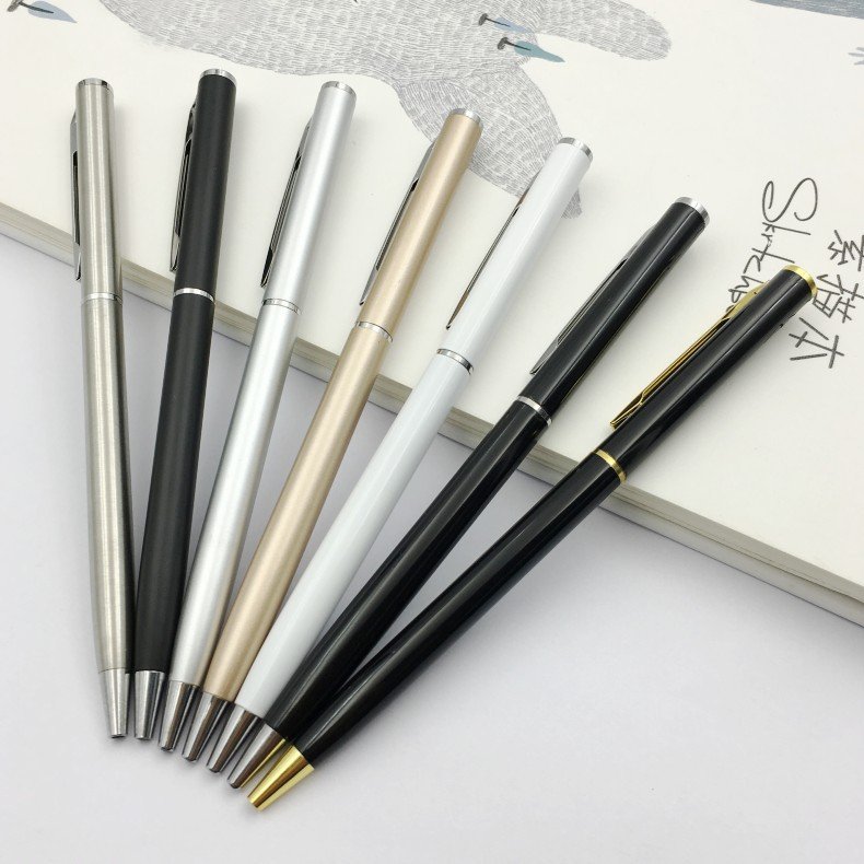 Creative Stationery Candy Color Press Ballpoint Pen Macaron Metal Exclusive to hotel Pen