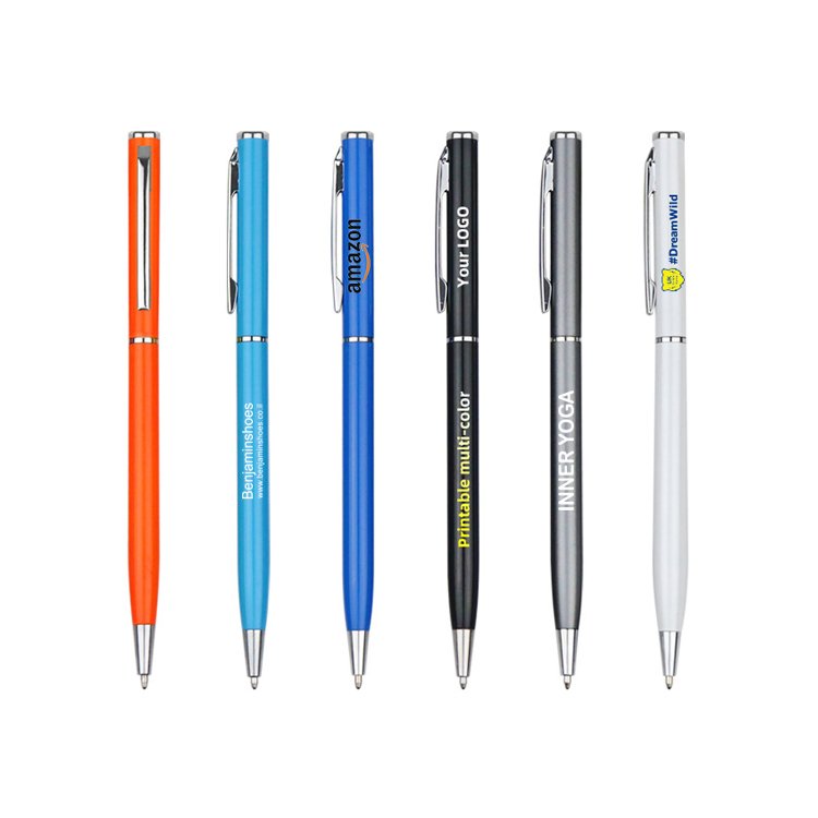 wholesale Customized Writing Width Multi-Functional Promotional Metal Pens Custom Logo ballpoint pen