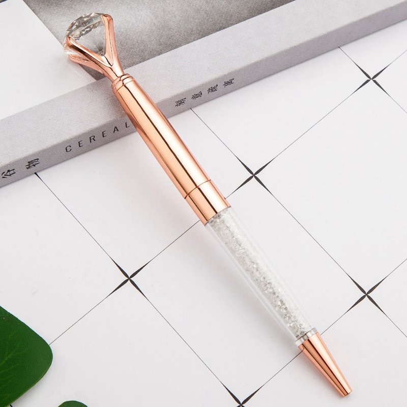 diamond crystal metal metallic ballpoint pen with custom logo for gift promotion