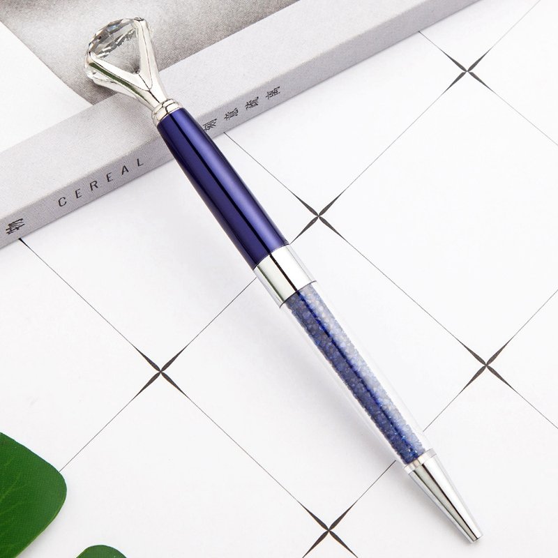 diamond crystal metal metallic ballpoint pen with custom logo for gift promotion