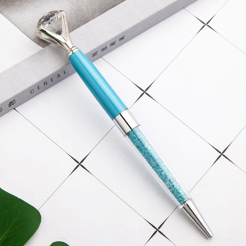 diamond crystal metal metallic ballpoint pen with custom logo for gift promotion