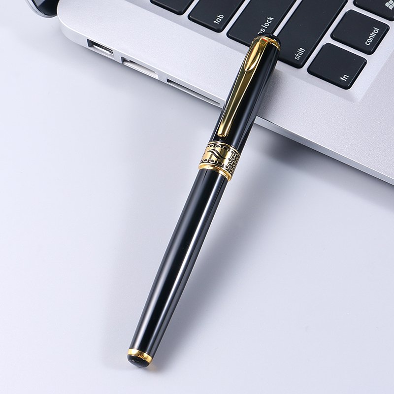 Custom Logo Luxury Heavy Metal Rollerball Pen Promotional Business Gift Gel Ink Pen Blank Stainless Steel Ballpoint Pen