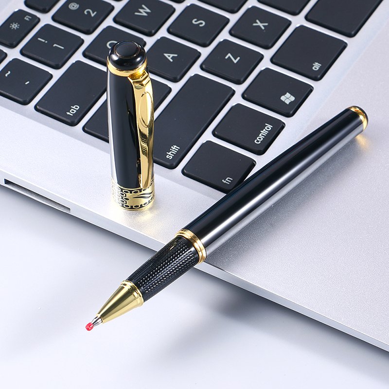 Custom Logo Luxury Heavy Metal Rollerball Pen Promotional Business Gift Gel Ink Pen Blank Stainless Steel Ballpoint Pen