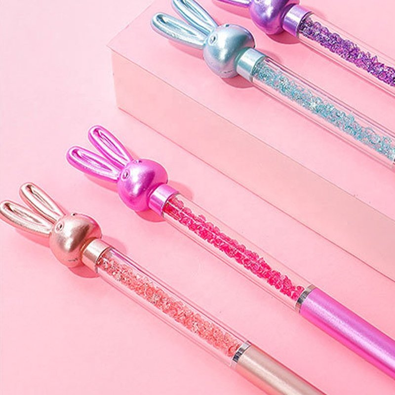 New Style Korea Originality With A Big Beauty Crystal Shiny Diamond Pen A Box of 48 Pens Ballpoint Pen For School Children Kids