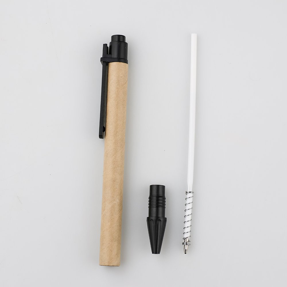 GemFully cheapest products online cute craft paper pen wood journal retractable ball-point pens kraft ball pen