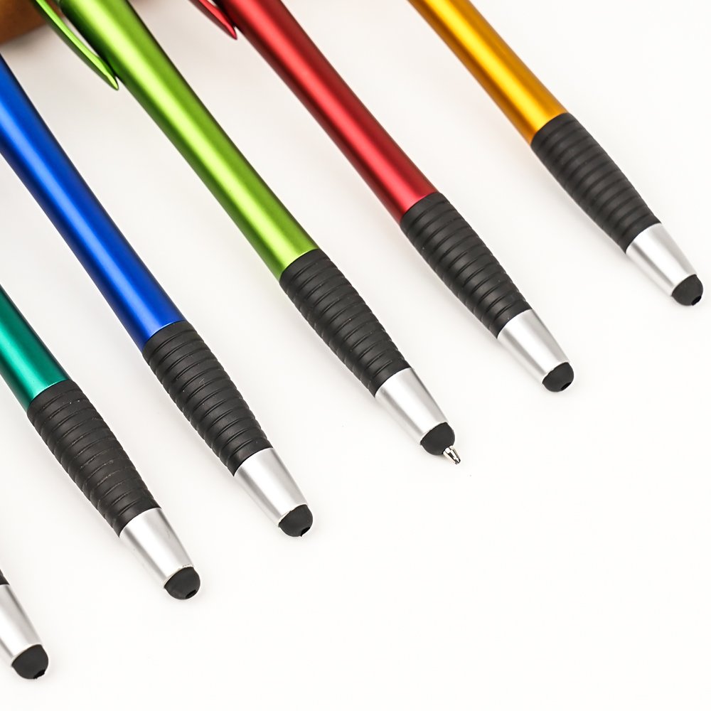 Hot Sale Eco Friendly School Office Ballpoint Pen With Stylus Tip 2 In 1 Stylus Ballpoint Pen For Promotional