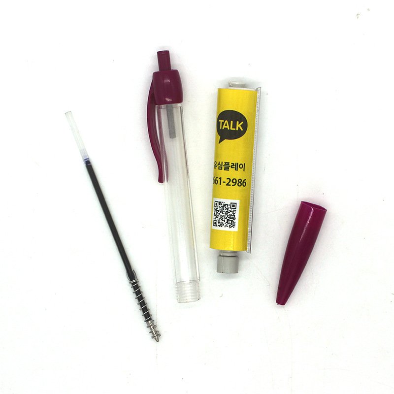 Custom Personalized Branded Promotional ballpoint pen Give Aways White Clear Messager Pulling Banner Ball Pen with custom logo