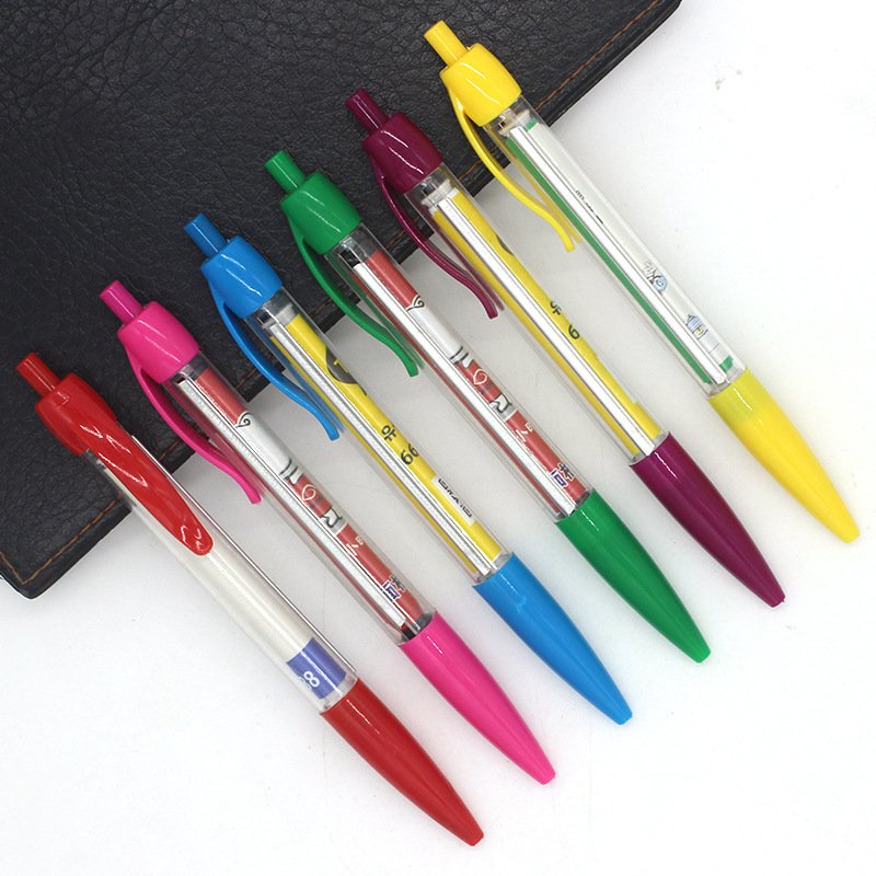 Custom Personalized Branded Promotional ballpoint pen Give Aways White Clear Messager Pulling Banner Ball Pen with custom logo