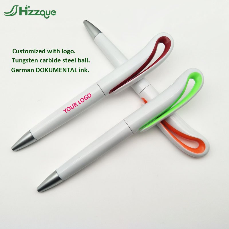 Manufacturer Wholesale Multi-colour Personalized 1.00mm Plastic Ballpoint Pen With Custom Logo