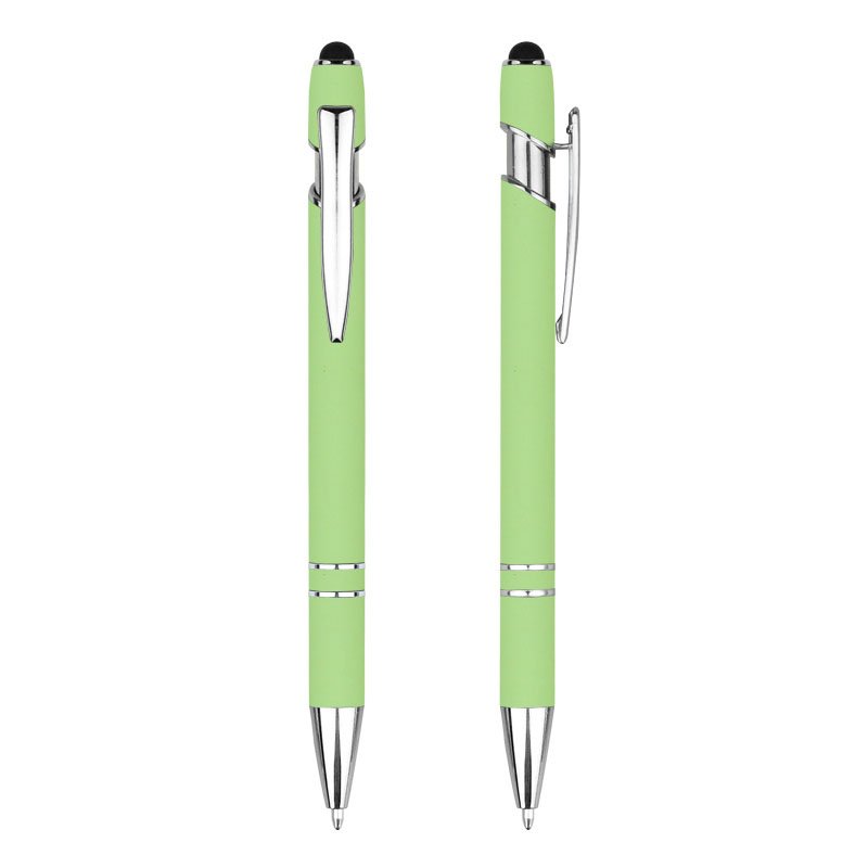 BKS Hot sale Custom Logo printed Advertising lettering Bullet tip Clamp with metal Gift Ballpoint pen