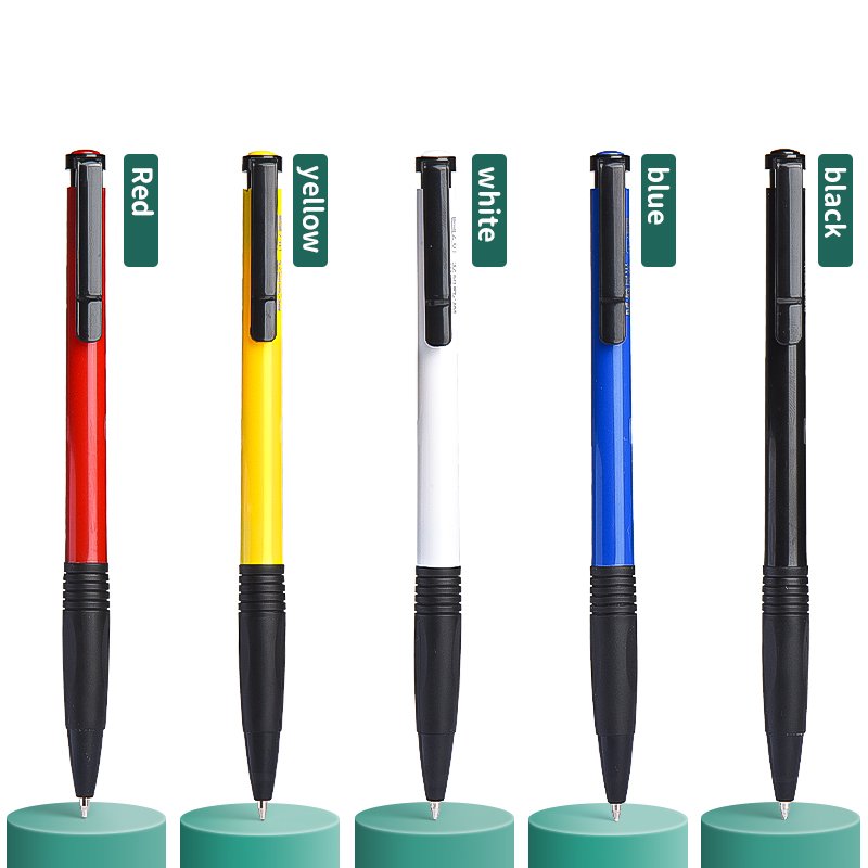 M&G 0.7mm Black/Red/Bule Customizable Ball Pen Stationery Manufacturer Wholesale Probmotional Plastic Ballpoint Pens