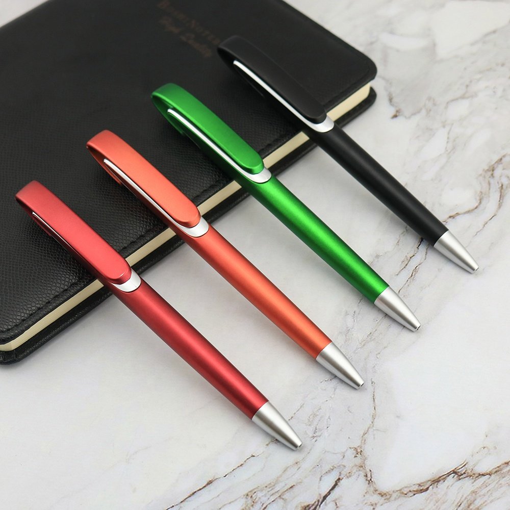 Cheap Plastic Items big clip promotional pen logo promotional ballpoint pen