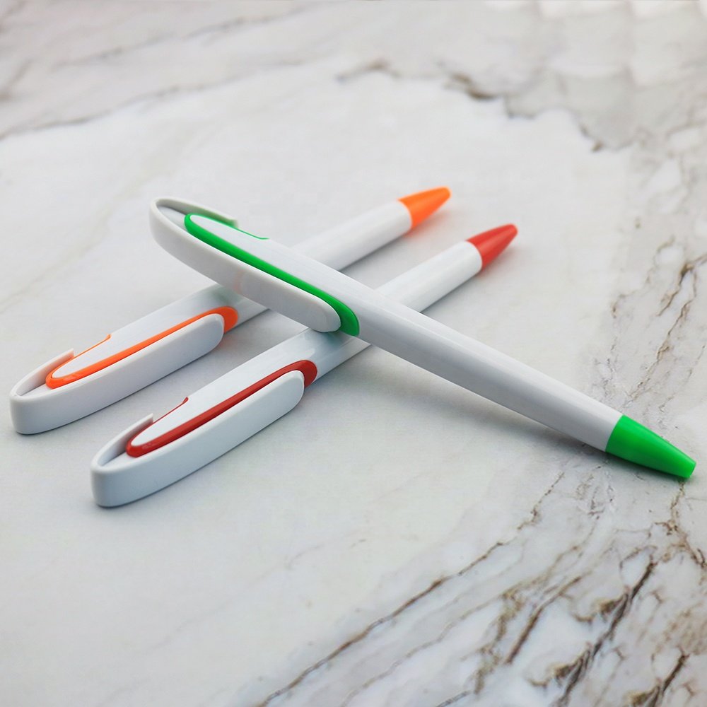 Cheap Plastic Items big clip promotional pen logo promotional ballpoint pen