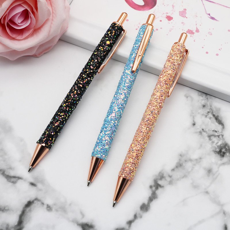 promotional high quality metal ball pen with PU material surface
