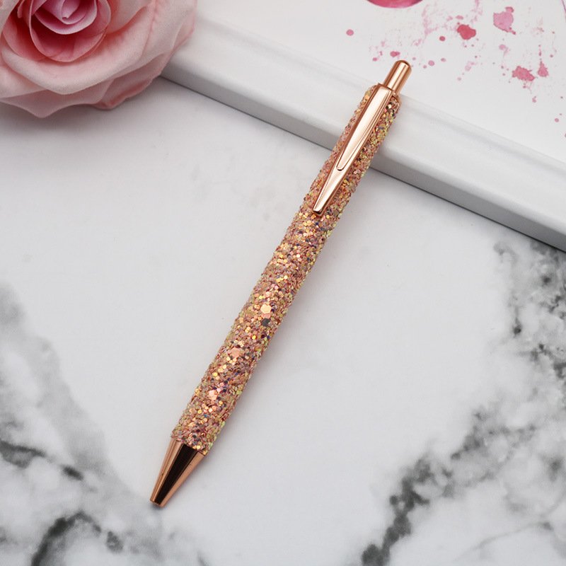 promotional high quality metal ball pen with PU material surface