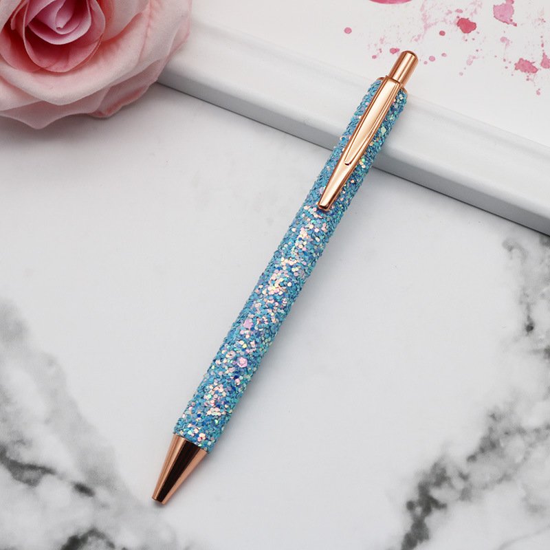 promotional high quality metal ball pen with PU material surface