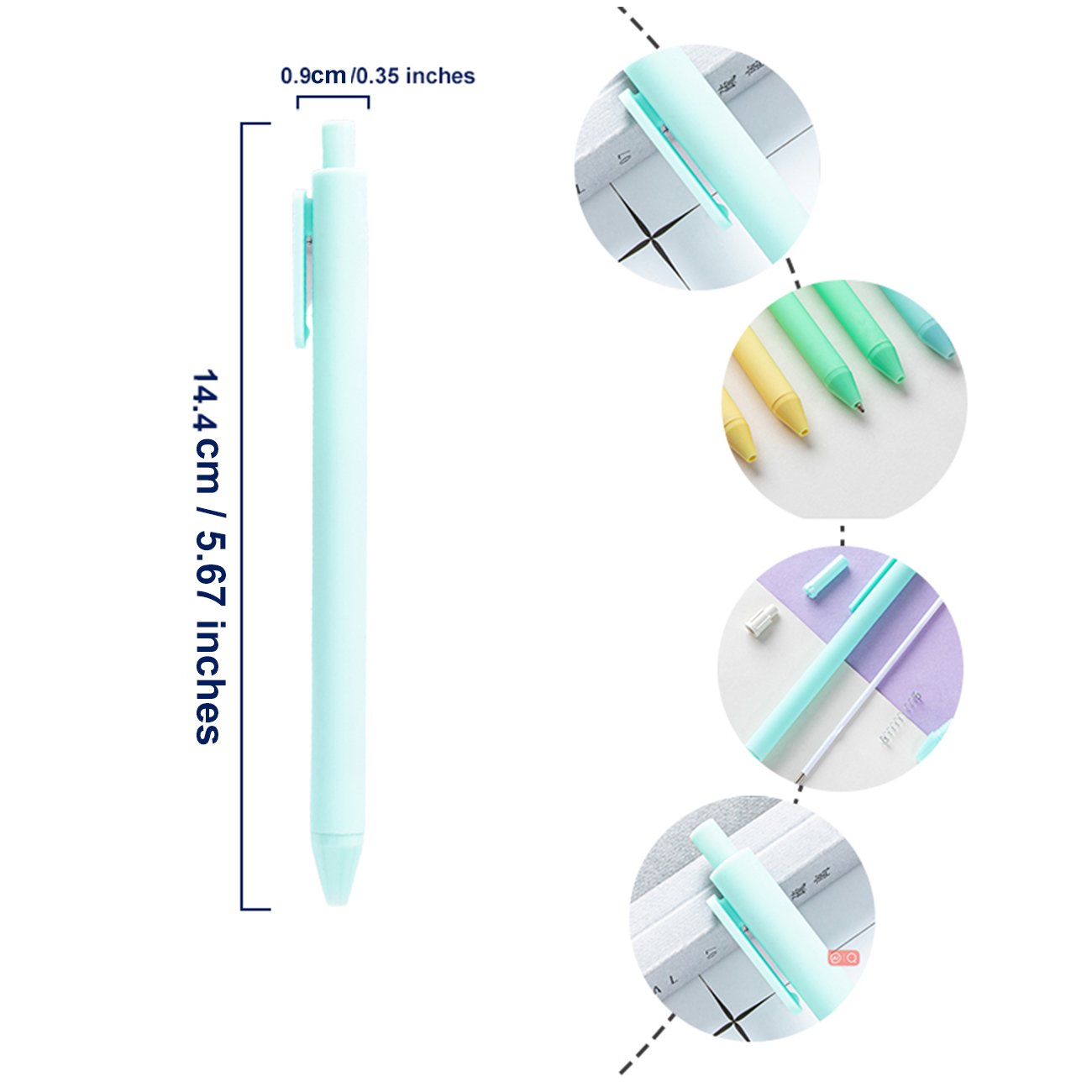 Custom Promotional Cozy Soft Touch plastic body Gel Ink ball pen business multi-colored stationary ballpoint Pen With Logo