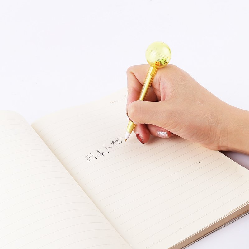 2019 hot sale creative gift dice promotion pompon pen mini Cartoon toy dice ball pen promotional plastic ballpoint pen NO.502
