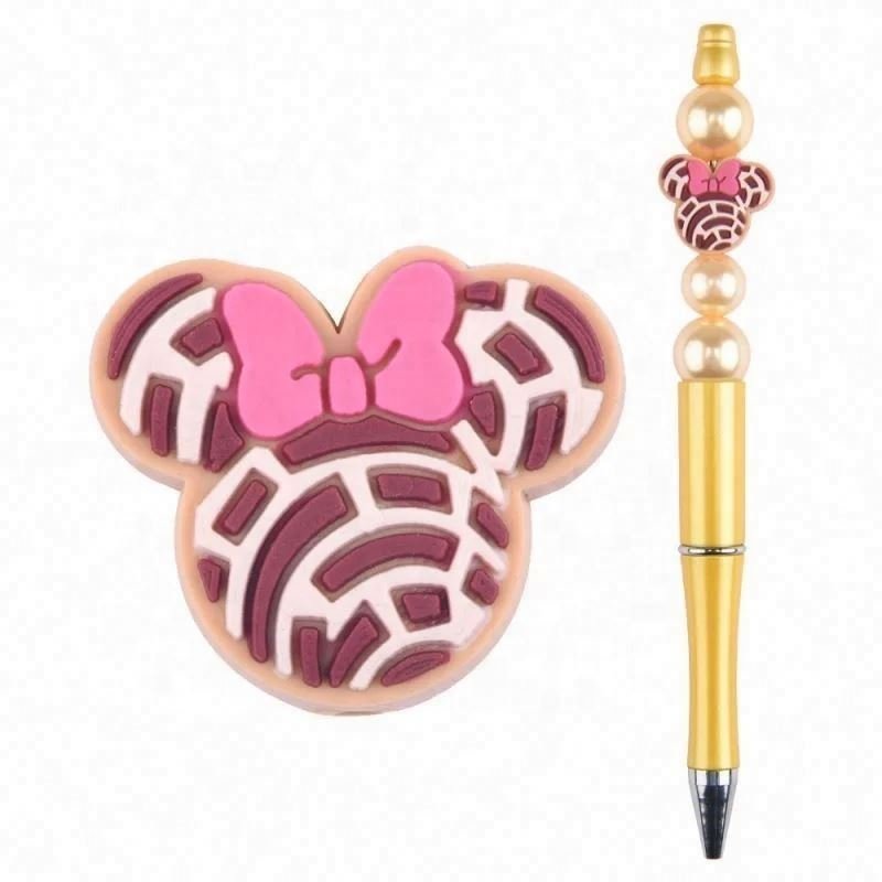 wholesale silicone FERXXO Bead Pens Decorative mermaid bead Pens Gift diy Charms Ballpoint Pens