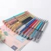 New gold foil into oil metal ballpoint pen floating oil pen factory wholesale customizable logo