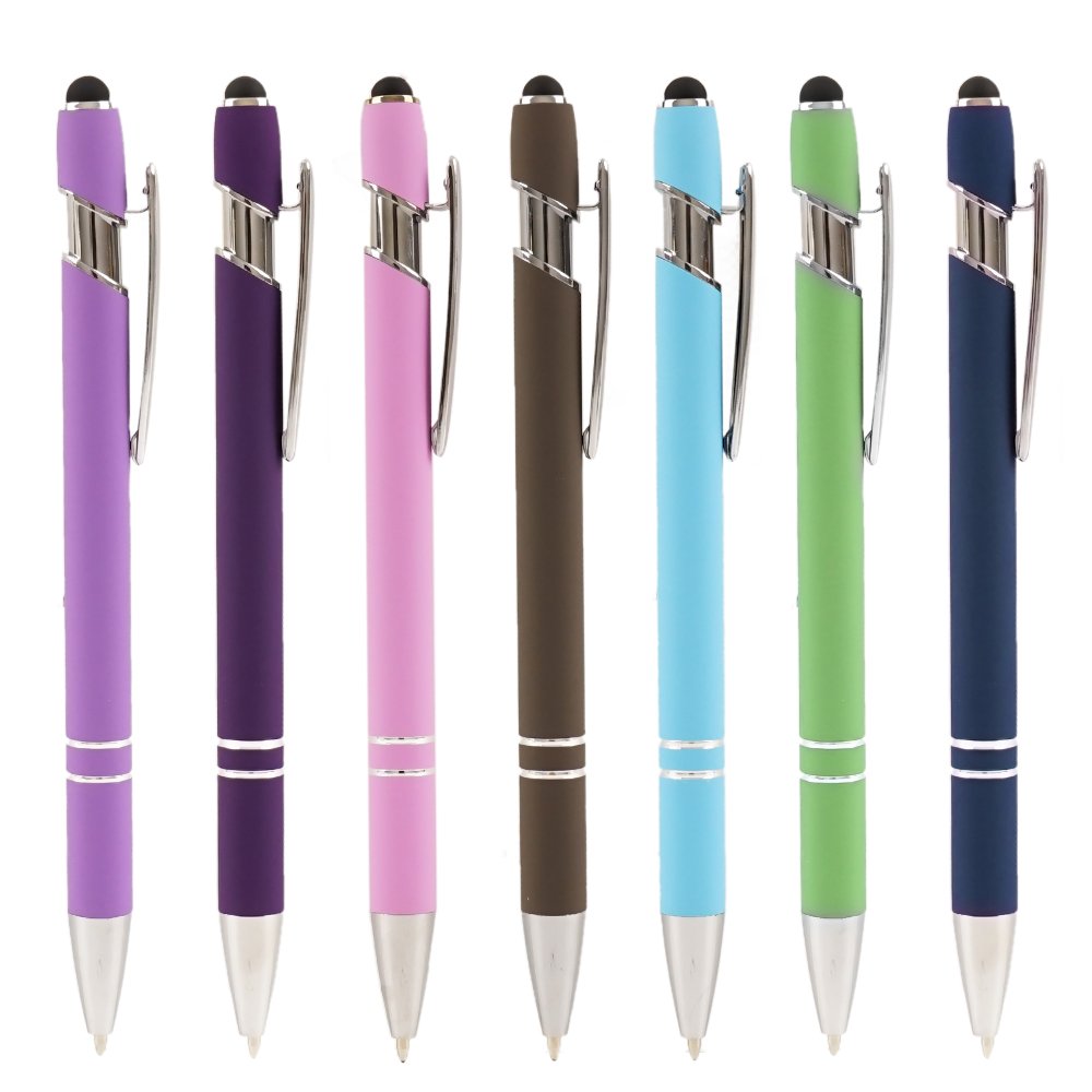 Hot Metal Promotional Concept Environment Friendly Click Rubber Ballpoint Pen Fast Production Wholesale Ball Pens