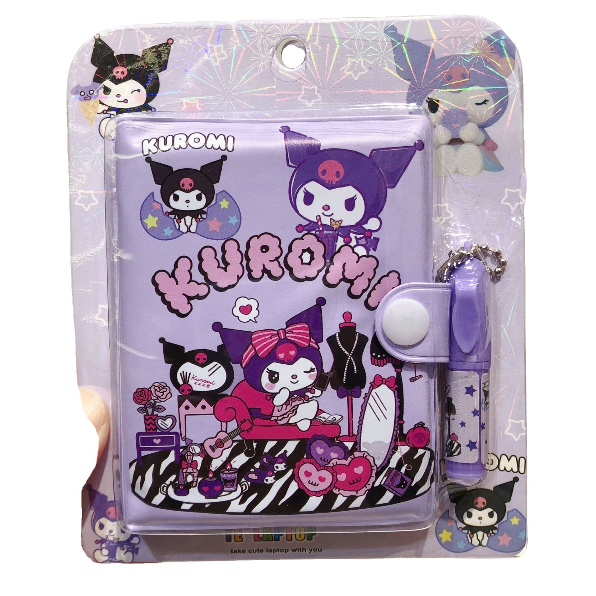 Wholesale 16pcs stationery notebook stationery ballpoint pen per set cartoon kuromi stationery set for student