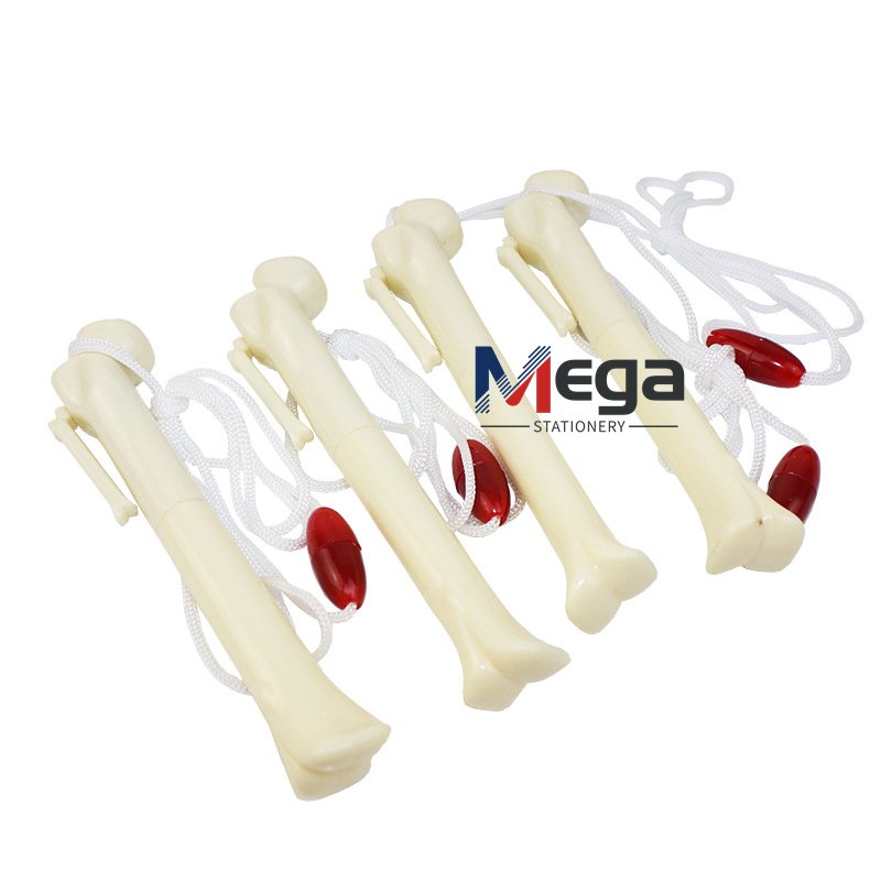 MEGA Custom Novelty Bone shape ABS ball pen 1.0mm Writing Width plastic personalized bone ballpoint pen with company logo
