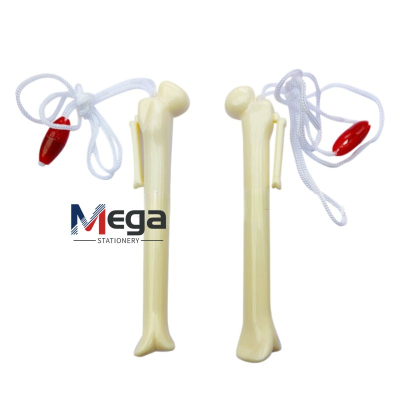 MEGA Custom Novelty Bone shape ABS ball pen 1.0mm Writing Width plastic personalized bone ballpoint pen with company logo