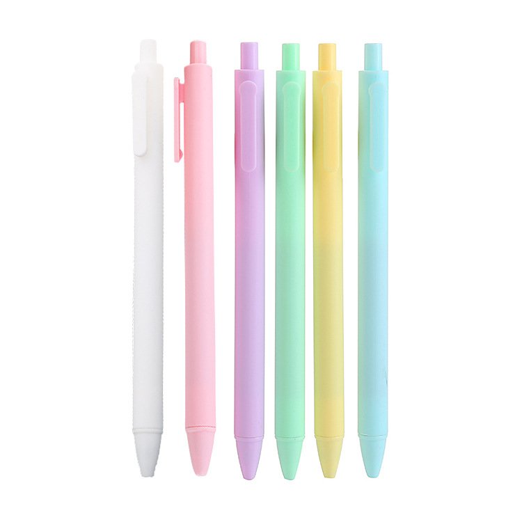 Custom Logo Hotel Promotion Retractable 1.0mm Ballpoint Pens Smooth Fine Point Rubber Plastic Novelty Factory Direct Advertising