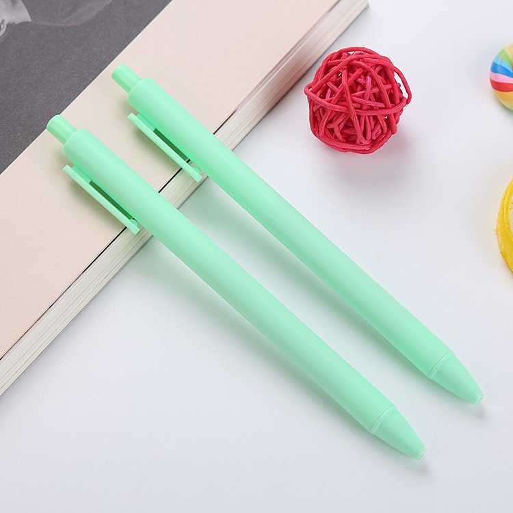 Custom Logo Hotel Promotion Retractable 1.0mm Ballpoint Pens Smooth Fine Point Rubber Plastic Novelty Factory Direct Advertising