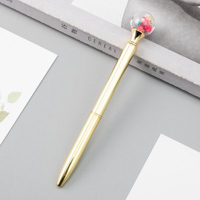 NEW DESIGN INS Novelty Fancy Flower Ballpoint Pen Cute Metal Pen