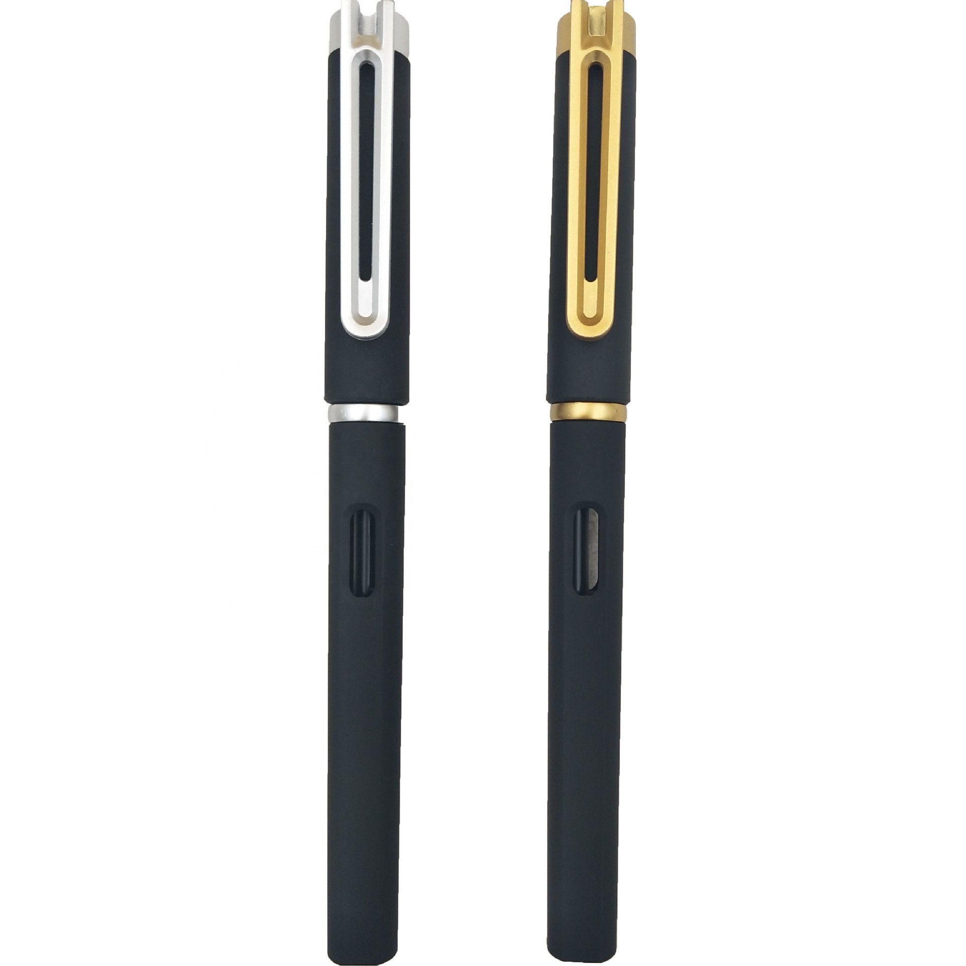 High quality Hot selling luxury gold clip rubber square hotel ball pen with custom logo ballpoint pen stylo promotional pens