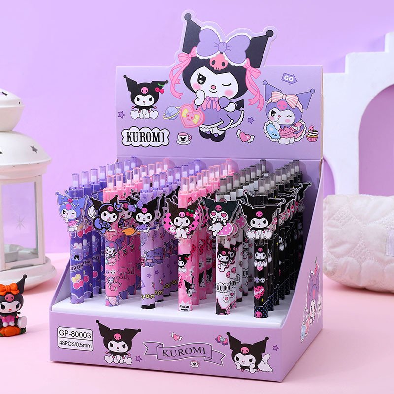 Creative Cartoon Acrylic Patch Press Pen Elf Jade Gui Neutral Pen Female High Appearance Stationery