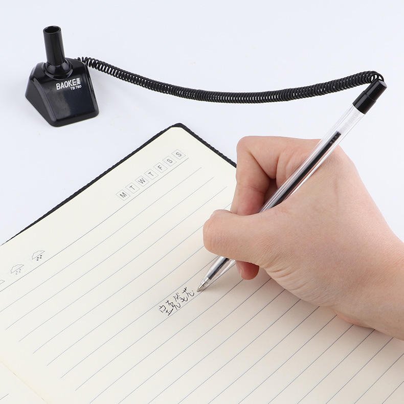 Factory Bulk Sale High-Quality 0.7mm Writing Width Front Desk Fixed Signature Ballpoint Pen