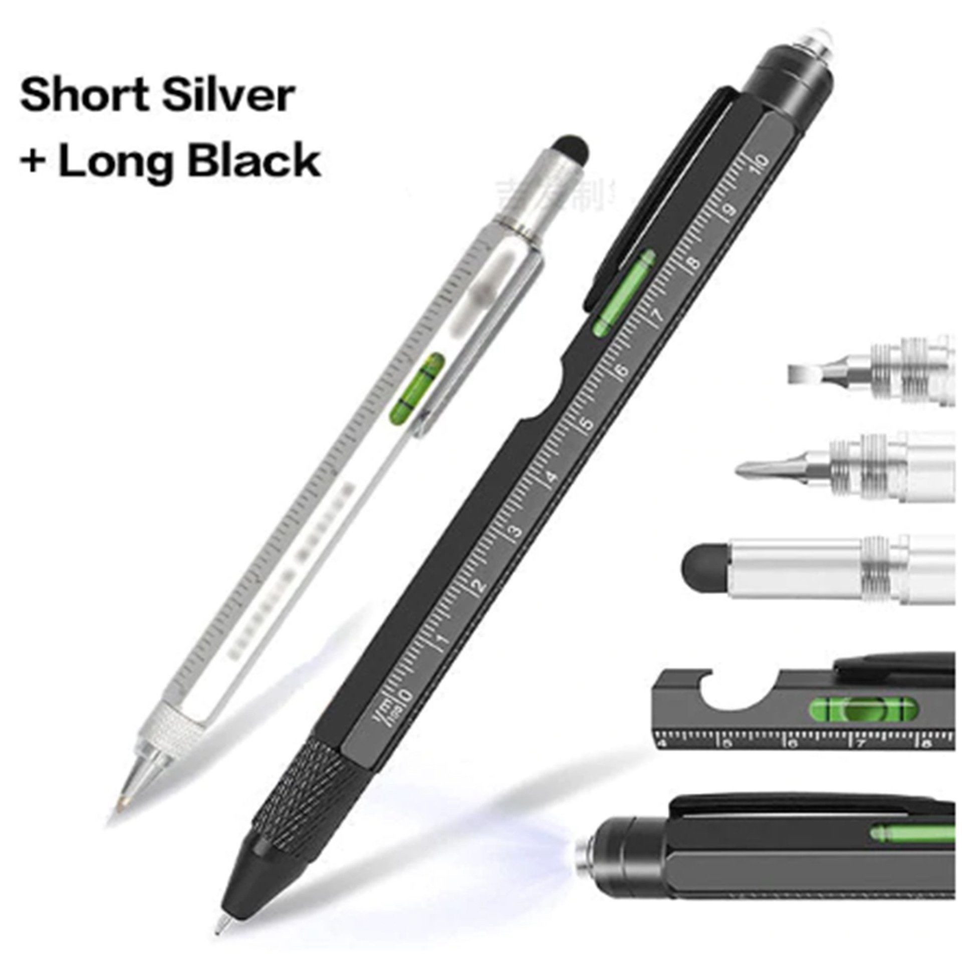 X1028-2 Promotion 9 in 1 Metal Multitool Ballpoint Pen Custom Ball Pen With Bottle Opener Light Stylus Screwdriver Tactical Pen