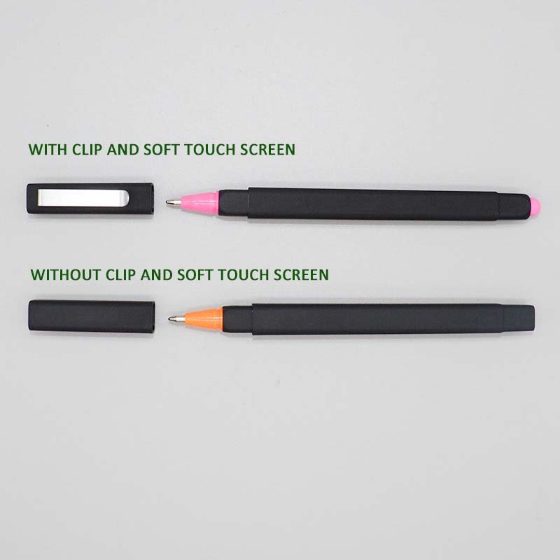 GemFully b2bchina school supplies promotional square pen roller ball pen plastic pen with touch head