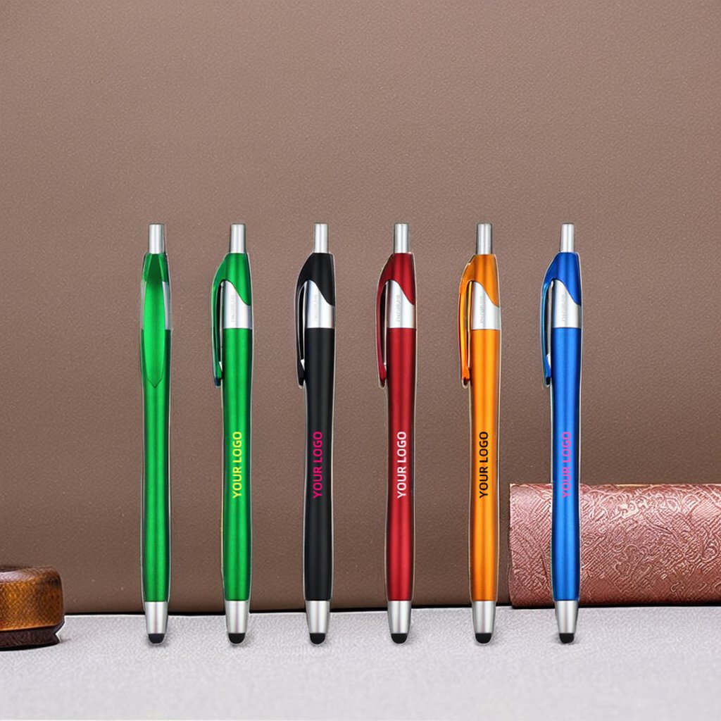 Very Cheap Custom Logo Ballpoint Pen with 1.0mm Plastic Black Ink Promotional Gift
