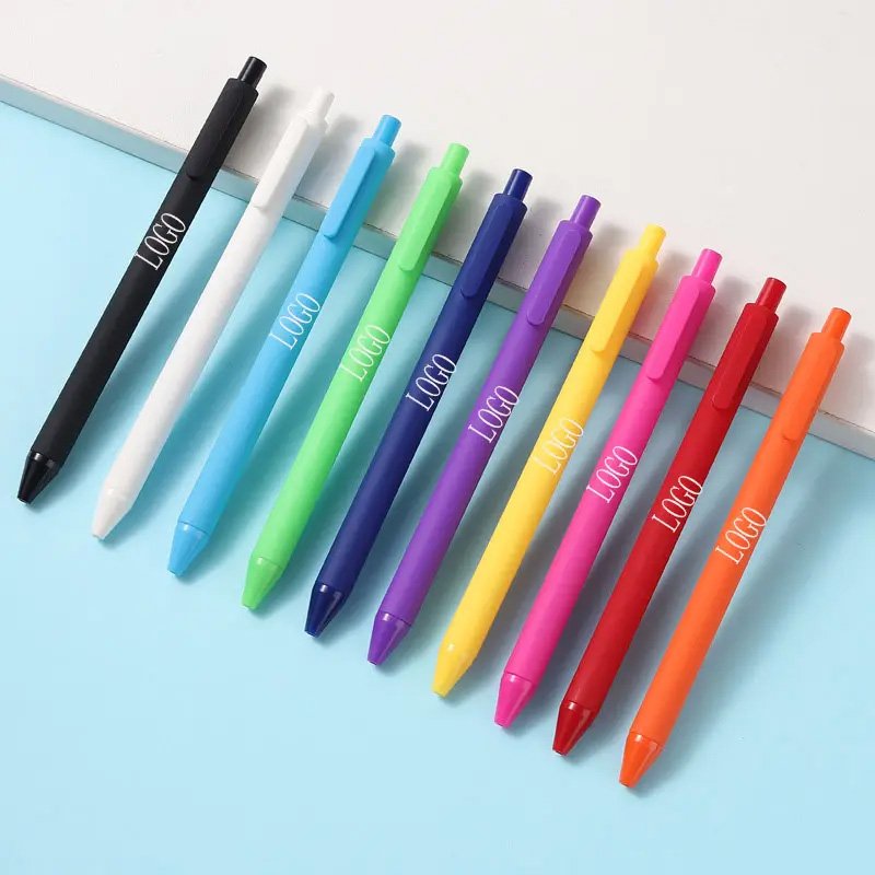 Chinese Factory Custom Your Own Logo Beauty Character Printed Plastic Ballpoint Pen 0.5mm With Promotional Gift