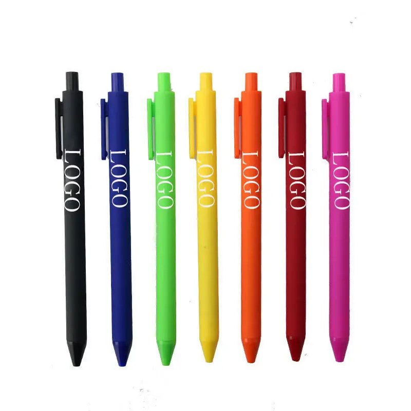 Chinese Factory Custom Your Own Logo Beauty Character Printed Plastic Ballpoint Pen 0.5mm With Promotional Gift