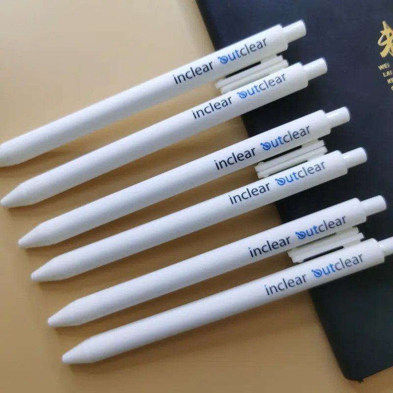 Chinese Factory Custom Your Own Logo Beauty Character Printed Plastic Ballpoint Pen 0.5mm With Promotional Gift