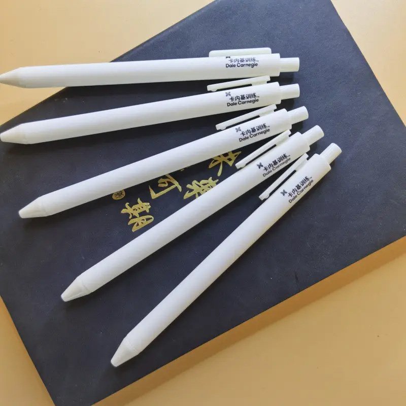 Chinese Factory Custom Your Own Logo Beauty Character Printed Plastic Ballpoint Pen 0.5mm With Promotional Gift