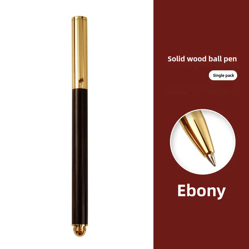 New Product MYA-0015 Stationery School Supplies Ballpoint Pen Rosewood Brass Wooden Ballpoint Pen