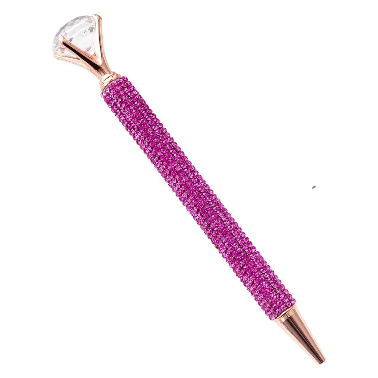 Big Diamond Pens-Bling Wedding Crystal Metal Ballpoint Pens with Black Ink