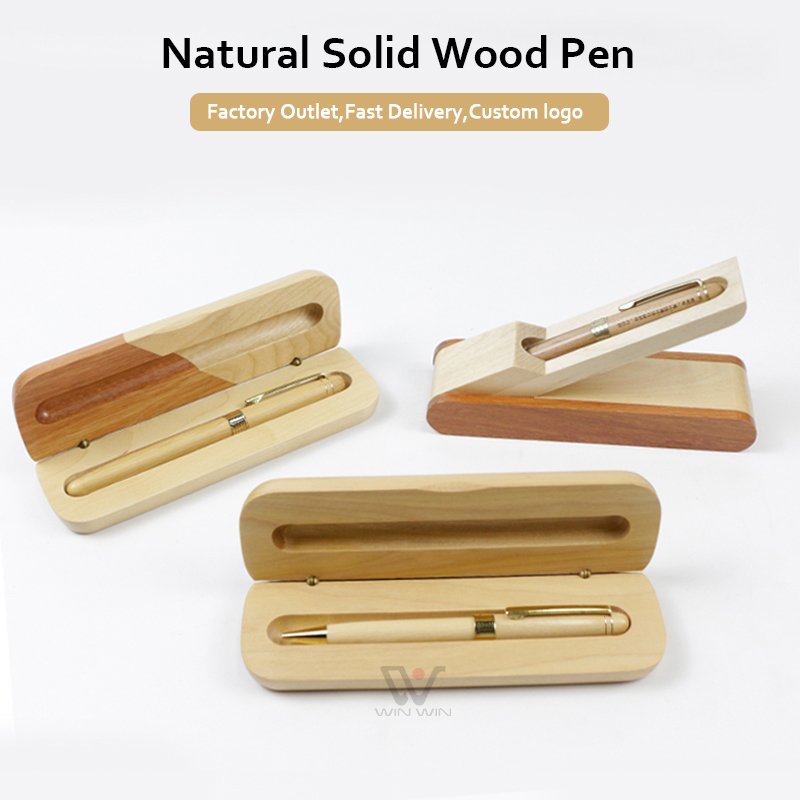 Hot Selling Wooden pen set Advanced Wood Signature Pen For Business Gift Custom Ballpoint Pen For Graduation Gift